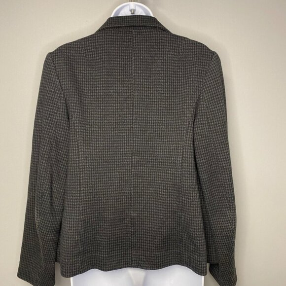 Talbots Houndstooth Cotton Blend 2-Button Women's Blazer Size M - Picture 4 of 7